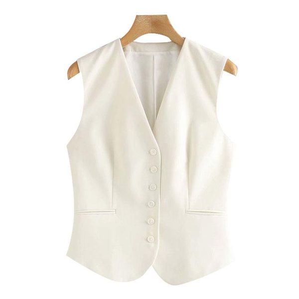 women's vests women 2021 fashion office wear button-up fitted waistcoat vintage v neck sleeveless female vest outerwear chic, Black;white
women's vests women 2021 fashion office wear button-up fitted waistcoat vintage v neck sleeveless female vest outerwear chic, Black;white