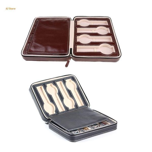 watch boxes & cases 8-slot portable box travel case storage organizer, Black;blue 
watch boxes & cases 8-slot portable box travel case storage organizer, Black;blue