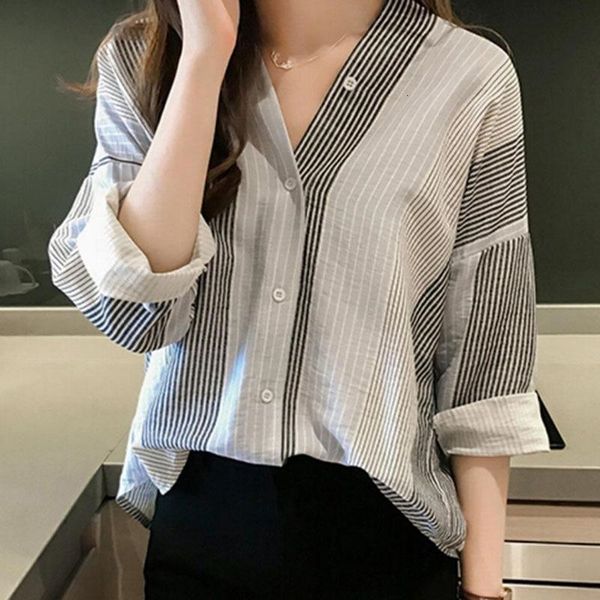 women's & shirts ladies office blouses striped long sleeve shirt female blusas blouse women pbv9, White
women's & shirts ladies office blouses striped long sleeve shirt female blusas blouse women pbv9, White