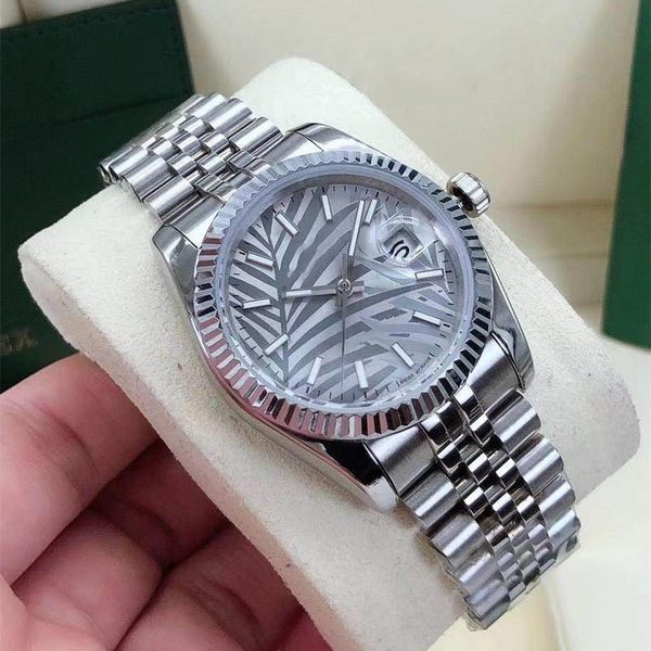 36mm rose gold casual mens womens watches date sapphire mechanical automatic ladies dress watch stainless steel bracelet waterproof wristwat, Slivery;brown
36mm rose gold casual mens womens watches date sapphire mechanical automatic ladies dress watch stainless steel bracelet waterproof wristwat, Slivery;brown