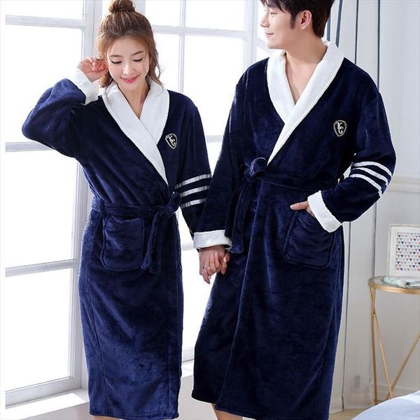 thicken warm couple style flannel womens sleepwears robe winter long sleeve bathrobe v neck women men nightgown lounge sleepwear, Black;red
thicken warm couple style flannel womens sleepwears robe winter long sleeve bathrobe v neck women men nightgown lounge sleepwear, Black;red