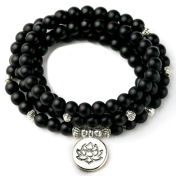 beaded, strands 108 mala black matte onyx beads bracelet or necklace men tree lotus charm jewelry 6mm stone meditation gift women
beaded, strands 108 mala black matte onyx beads bracelet or necklace men tree lotus charm jewelry 6mm stone meditation gift women