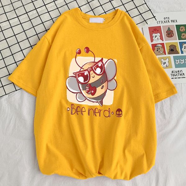 men's t-shirts bee nerd little honey with glasses print t shirt fashion quality tshirt simplicity s-xxxl cool o-neck mens top, White;black 
men's t-shirts bee nerd little honey with glasses print t shirt fashion quality tshirt simplicity s-xxxl cool o-neck mens top, White;black