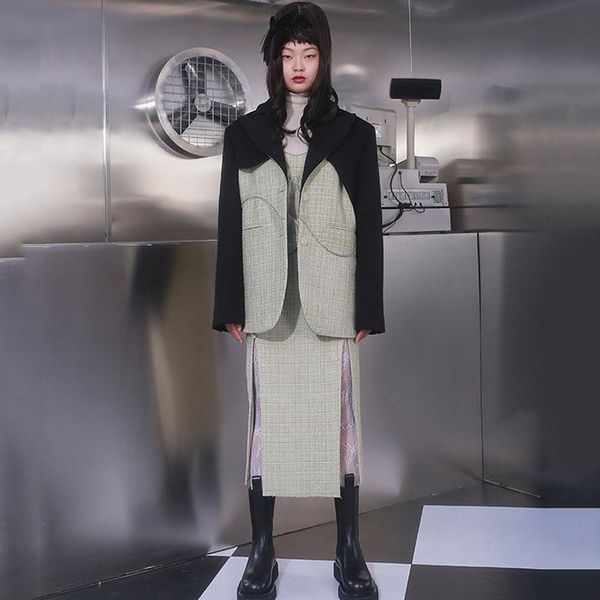 seebeautiful plaid stitching large size blazer coat notched long sleeve single breasted fashion 2021 spring women m707 women's suits &, White;black
seebeautiful plaid stitching large size blazer coat notched long sleeve single breasted fashion 2021 spring women m707 women's suits &, White;black