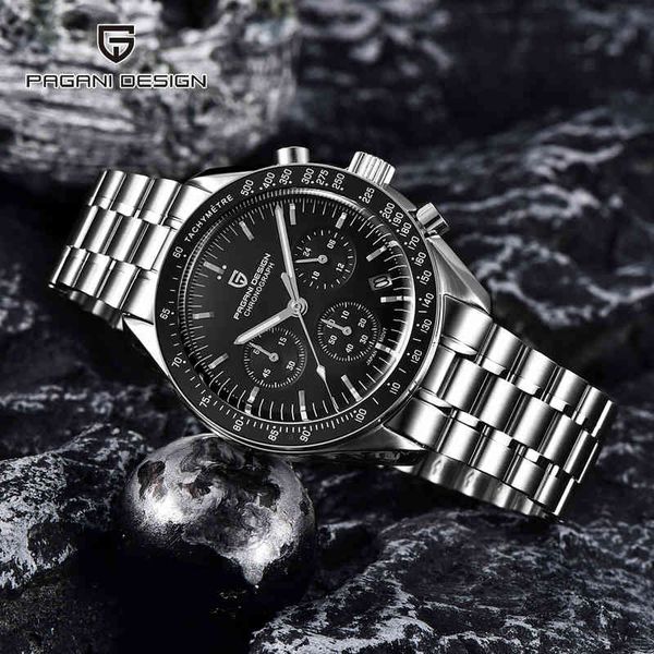pagani design 2021 brand luxury men's watches chronograph quartz watch men automatic date speed sapphire glass reloj hombre, Silver
pagani design 2021 brand luxury men's watches chronograph quartz watch men automatic date speed sapphire glass reloj hombre, Silver