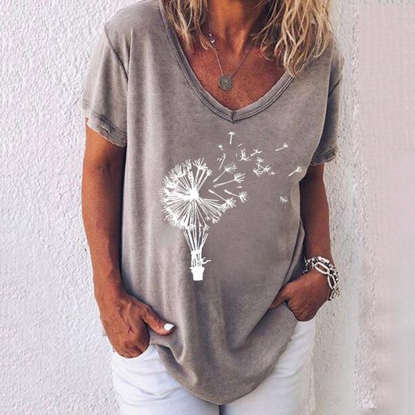 women's t-shirt 4# dandelion tshirts womens harajuku v neck short sleeve letter plus size summer elegant, White
women's t-shirt 4# dandelion tshirts womens harajuku v neck short sleeve letter plus size summer elegant, White
