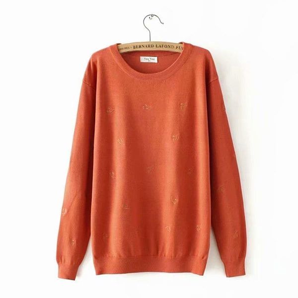 plus size t-shirt 2xl-4xl knitted women's embroidery autumn sweaters long sleeved vintage pullovers casual outerwear, Black
plus size t-shirt 2xl-4xl knitted women's embroidery autumn sweaters long sleeved vintage pullovers casual outerwear, Black