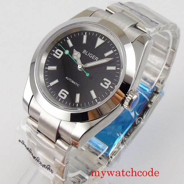 wristwatches 36mm men's wristwatch nh35 miyota autoamtic movement sapphire crystal oyster band gree second hand, Slivery;brown
wristwatches 36mm men's wristwatch nh35 miyota autoamtic movement sapphire crystal oyster band gree second hand, Slivery;brown