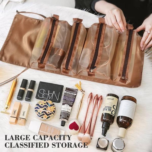 portable folding travel toiletry bag storage bags