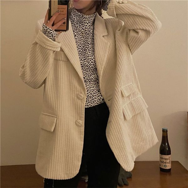 beige corduroy solid office lady brief leisure blazers chic stylish women selling coats 210421, White;black
beige corduroy solid office lady brief leisure blazers chic stylish women selling coats 210421, White;black