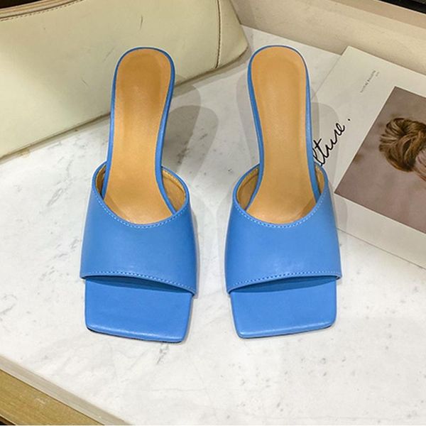 fashion women summer slides women's slippers high heels sandals square toe slip on mules shoes, Black
fashion women summer slides women's slippers high heels sandals square toe slip on mules shoes, Black