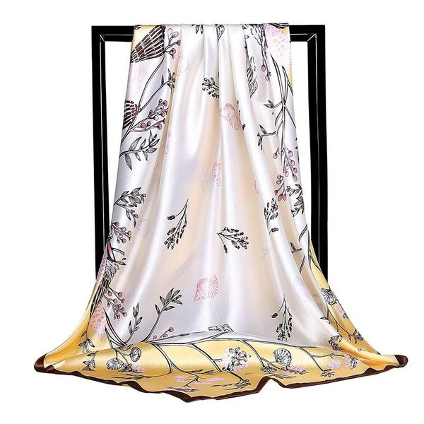 scarves elegant women's head fresh plant and flower printing 90*90cm big square scarf key pattern decorate female shawl, Blue;gray
scarves elegant women's head fresh plant and flower printing 90*90cm big square scarf key pattern decorate female shawl, Blue;gray