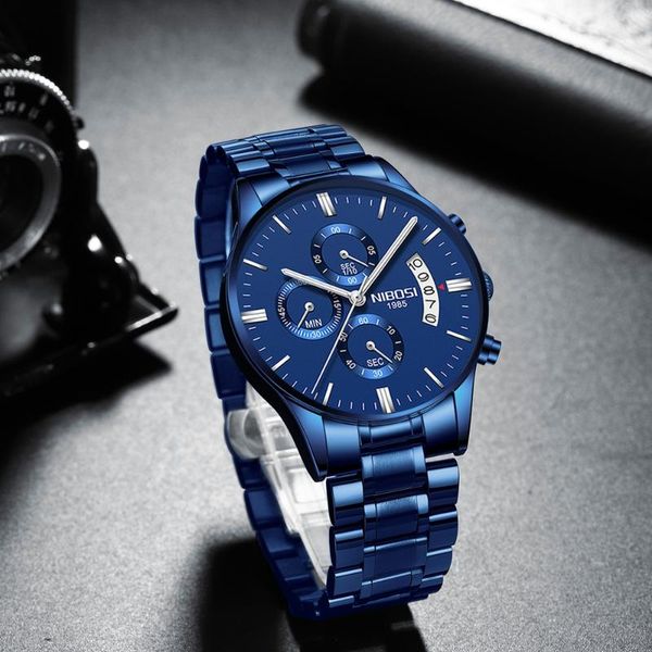 wristwatches nibosi relogio masculino men watches blue luxury famous brand men's fashion casual dress watch military quartz, Slivery;brown
wristwatches nibosi relogio masculino men watches blue luxury famous brand men's fashion casual dress watch military quartz, Slivery;brown