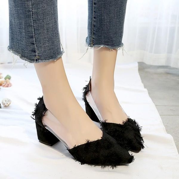 dress shoes 2021 spring casual ladies tassel pointed pumps transparent square heel banquet wedding office high heels y21-611, Black
dress shoes 2021 spring casual ladies tassel pointed pumps transparent square heel banquet wedding office high heels y21-611, Black
