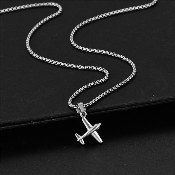 pendant necklaces wild childhood paper airplane stainless steel lady necklace korean simple student clavicle chain trendy, Silver
pendant necklaces wild childhood paper airplane stainless steel lady necklace korean simple student clavicle chain trendy, Silver