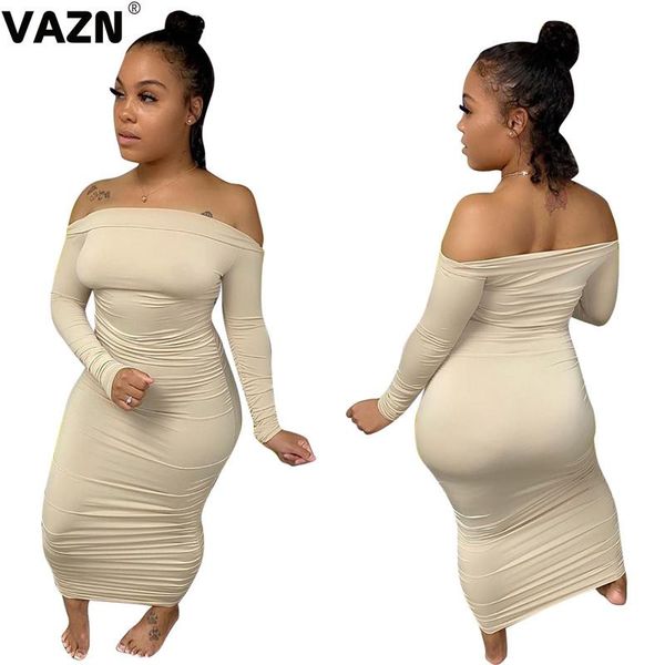 product 2021 early autumn lady beige ankle-length dress full sleeve slash k neck young sheath solid casual dresses, Black;gray
product 2021 early autumn lady beige ankle-length dress full sleeve slash k neck young sheath solid casual dresses, Black;gray