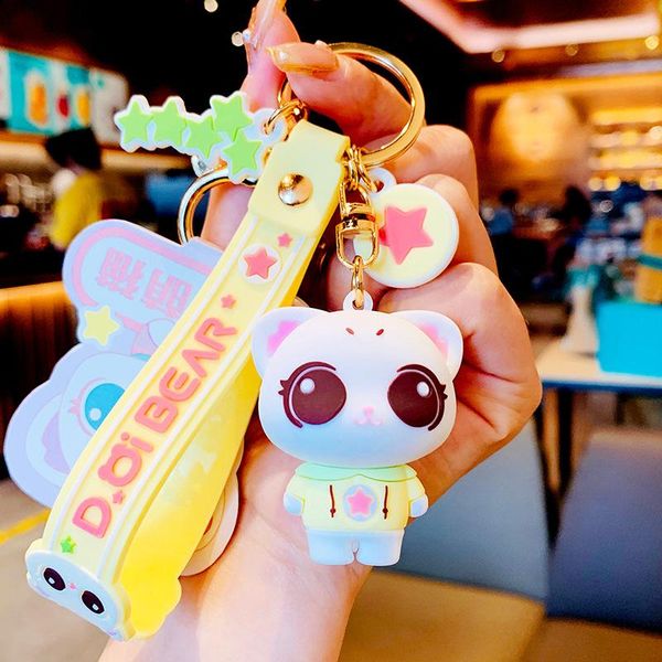 keychains cute big eye cat key chain women men kawaii kitten car fashion keyring animal jewelry dating anniversary gift pendant, Silver
keychains cute big eye cat key chain women men kawaii kitten car fashion keyring animal jewelry dating anniversary gift pendant, Silver