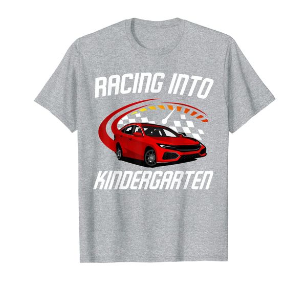 Racecar First Day of Kindergarten T-Shirt, Mainly pictures
