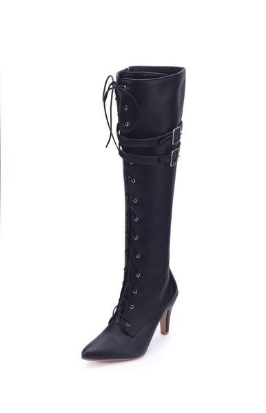 boots modern for women mid-calf cross-tied zipper belt buckle goth fashion high heels woman evening party shoes solid lady, Black
boots modern for women mid-calf cross-tied zipper belt buckle goth fashion high heels woman evening party shoes solid lady, Black