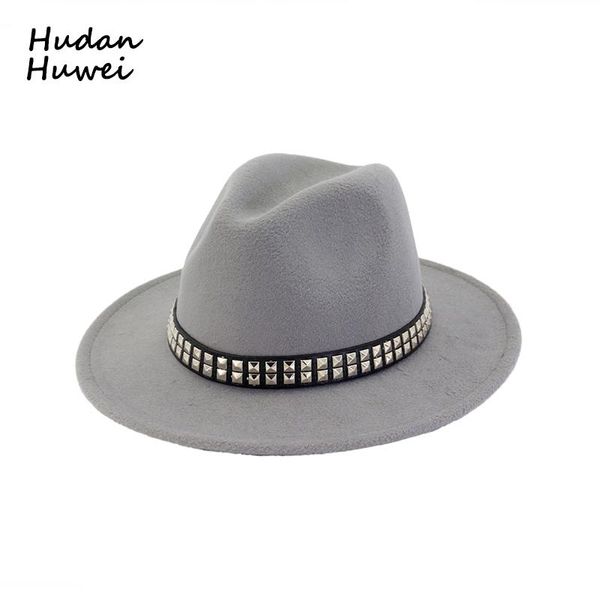 welcomed women men wool felt fedoras hat with rivets belt lady flat brim jazz formal party trilby 12 colors gh-440 wide hats, Blue;gray
welcomed women men wool felt fedoras hat with rivets belt lady flat brim jazz formal party trilby 12 colors gh-440 wide hats, Blue;gray