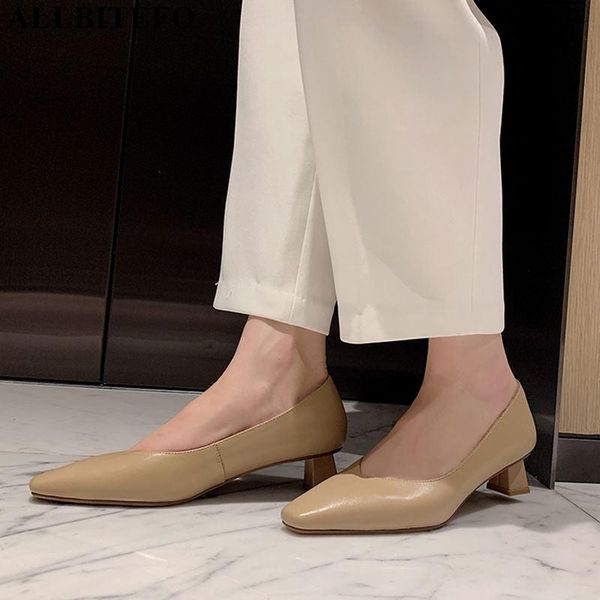 dress shoes allbitefo fashion brand genuine leather thick heels party women high heel spring office ladies, Black
dress shoes allbitefo fashion brand genuine leather thick heels party women high heel spring office ladies, Black
