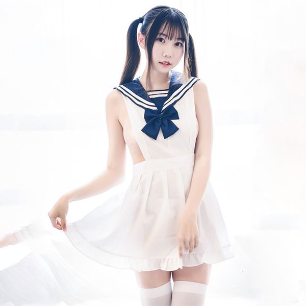 dimensional two skirt lingerie suit sailor's drs lovely bareback maid apron ruffled nightdrs, Black;white
dimensional two skirt lingerie suit sailor's drs lovely bareback maid apron ruffled nightdrs, Black;white