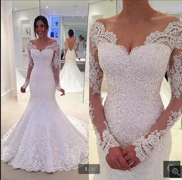robe de mariage 2021 white mermaid vintage wedding dress modest long sleeve beaded v neckline elegant bride dresses court train glamorous br
robe de mariage 2021 white mermaid vintage wedding dress modest long sleeve beaded v neckline elegant bride dresses court train glamorous br