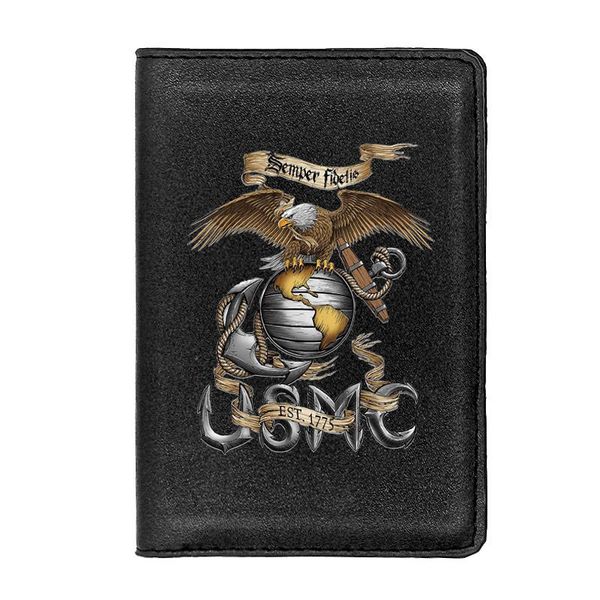card holders personality special forces usmc passport cover classic leather men women id travel holder wallet, Brown;gray
card holders personality special forces usmc passport cover classic leather men women id travel holder wallet, Brown;gray