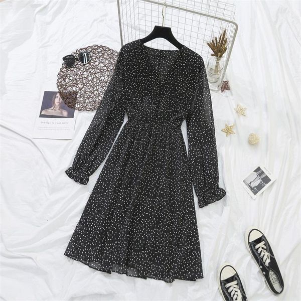 dresses nijiuding autumn latest high v -neck waist slimming printed mid -length chiffon dress ladies small fresh wild plus, Black;gray
dresses nijiuding autumn latest high v -neck waist slimming printed mid -length chiffon dress ladies small fresh wild plus, Black;gray