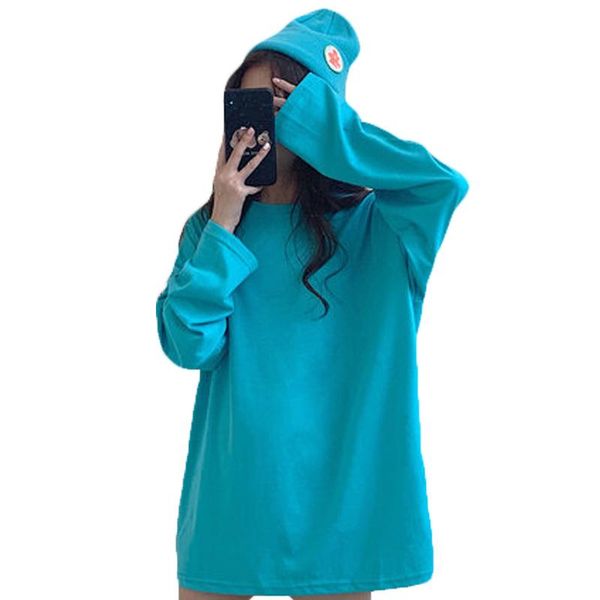 women's t-shirt 2021 fashion long-sleeved women white bottoming shirt spring autumn korean lazy wind loose solid color t shirts 39b
women's t-shirt 2021 fashion long-sleeved women white bottoming shirt spring autumn korean lazy wind loose solid color t shirts 39b