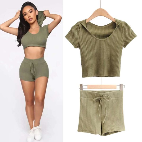 women's tracksuits tracksuitspullover hooded low crew neck short sleeve t-shirt women's summer + tight fitness yoga shorts two pie, Gray
women's tracksuits tracksuitspullover hooded low crew neck short sleeve t-shirt women's summer + tight fitness yoga shorts two pie, Gray