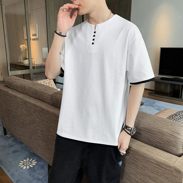 luxury t-shirts men's summer brand pure cotton v-neck short sleeve casual youth fashion simple trend t-shirt, Black
luxury t-shirts men's summer brand pure cotton v-neck short sleeve casual youth fashion simple trend t-shirt, Black