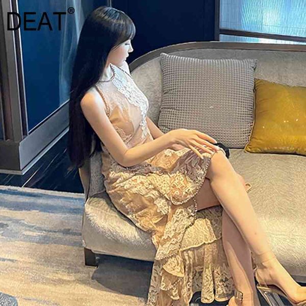 deat summer fashion women clothes round neck sleeveless lace hollow out embroidery pullover ruffles dress wr863712l 210428, Black;gray
deat summer fashion women clothes round neck sleeveless lace hollow out embroidery pullover ruffles dress wr863712l 210428, Black;gray