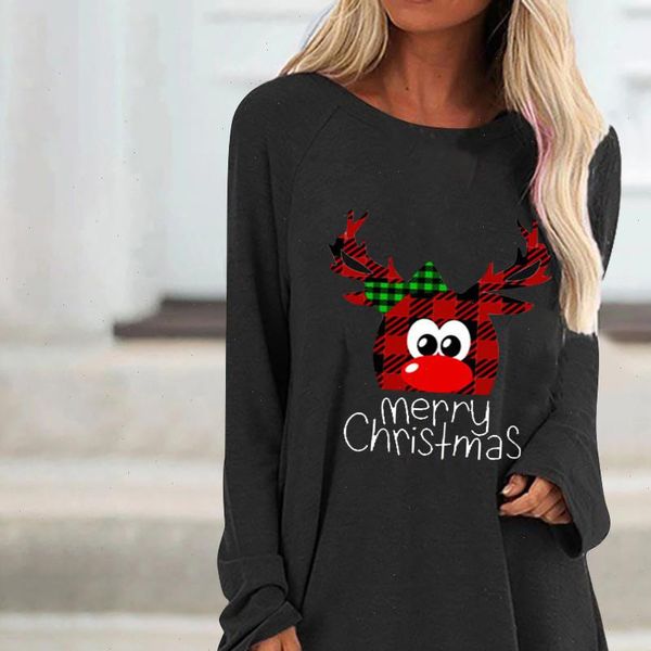 casual christmas print o women t shirt neck loose long sleeve pullover plus size tees autumn winter, White
casual christmas print o women t shirt neck loose long sleeve pullover plus size tees autumn winter, White