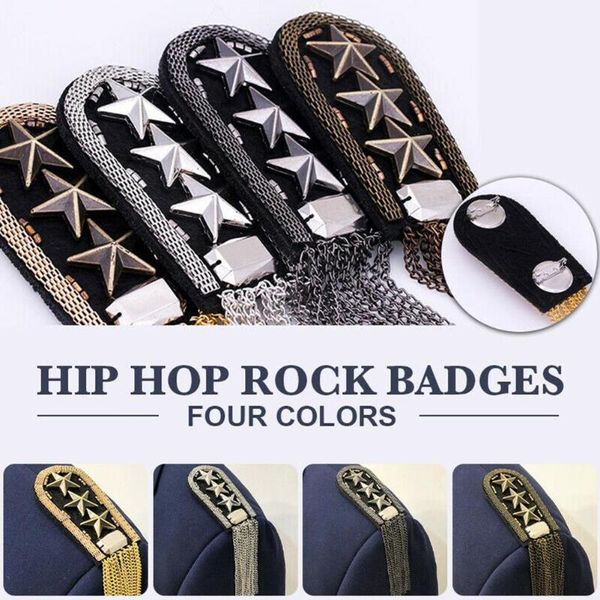 pins, brooches 2pcs vintage five star tassel chain shoulder board badges beads fabric metal epaulet epaulette military pin on brooch medal, Gray
pins, brooches 2pcs vintage five star tassel chain shoulder board badges beads fabric metal epaulet epaulette military pin on brooch medal, Gray