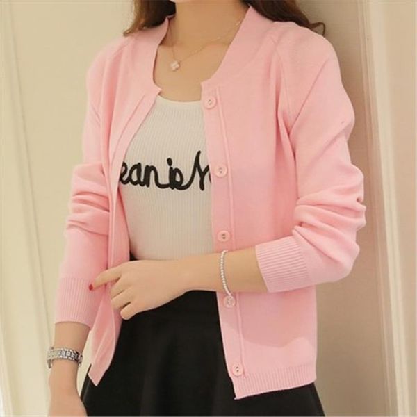 spring summer candy color women sweater cardigan long sleeve knitted female pink yellow knit coats zy1450, White;black
spring summer candy color women sweater cardigan long sleeve knitted female pink yellow knit coats zy1450, White;black