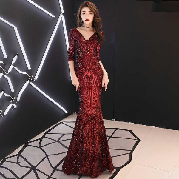luxury party evening dress 16218# sequin annual conference evening 2021 banquet high-end atmosphere deep v host fishtail, White;pink
luxury party evening dress 16218# sequin annual conference evening 2021 banquet high-end atmosphere deep v host fishtail, White;pink