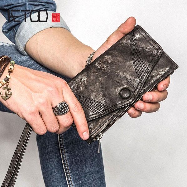 wallets aetoo handmade sheepskin cell phone handbag tide men's thin envelope wallet leather long vintage, Red;black
wallets aetoo handmade sheepskin cell phone handbag tide men's thin envelope wallet leather long vintage, Red;black