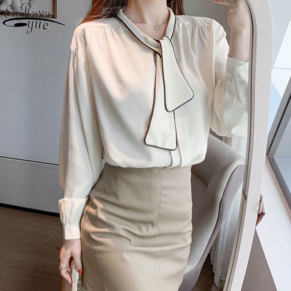 office lady long sleeve solid female shirts with tie new fashion chiffon blouse women plus size puff sleeve clothing 13046 210417, White
office lady long sleeve solid female shirts with tie new fashion chiffon blouse women plus size puff sleeve clothing 13046 210417, White