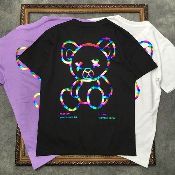 men's t-shirts marcelo barretshirt reflective bear print tee mens short sleeve t-shirt women cotton casual hip hop highstreet t shirt 1, White;black
men's t-shirts marcelo barretshirt reflective bear print tee mens short sleeve t-shirt women cotton casual hip hop highstreet t shirt 1, White;black