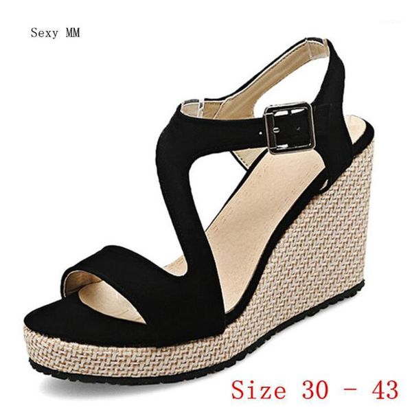 women platform high heel wedge sandals peep toe shoes woman summer heels wedges gladiator small plus size 30 - 431, Black
women platform high heel wedge sandals peep toe shoes woman summer heels wedges gladiator small plus size 30 - 431, Black