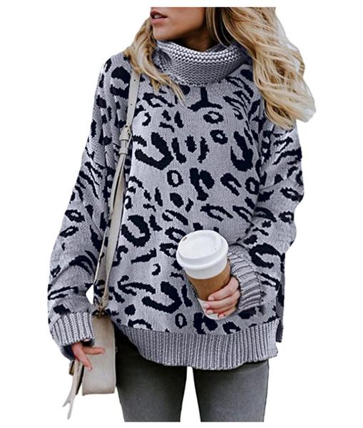 women's sweaters 2021 plus size women turtleneck womens casual pullovers leopard long sleeve korean winter knit oversized sweater, White;black
women's sweaters 2021 plus size women turtleneck womens casual pullovers leopard long sleeve korean winter knit oversized sweater, White;black
