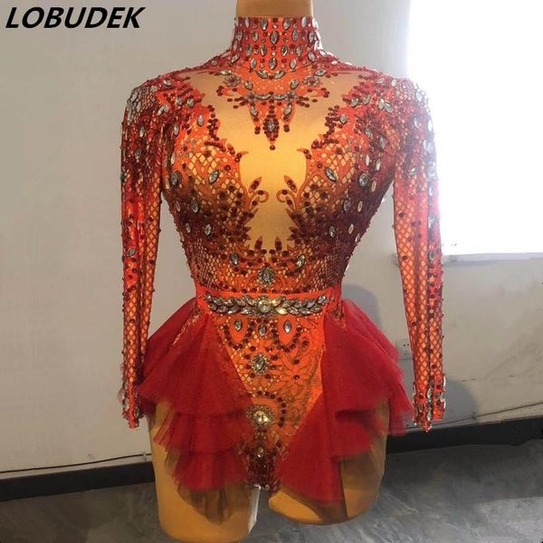 red yellow mesh sparkly rhinestones bodysuit stretch dj pole dancing acrobatic performance crystals leotard spandex costume women's jum, Black;white
red yellow mesh sparkly rhinestones bodysuit stretch dj pole dancing acrobatic performance crystals leotard spandex costume women's jum, Black;white