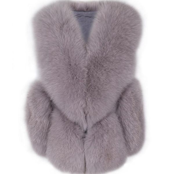 women's fur & faux gilet real natural ladies women vest, Black
women's fur & faux gilet real natural ladies women vest, Black