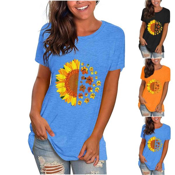 women's t-shirt fashion women casual print o-neck loose short sleeve femme tee pullover lady 2021, White
women's t-shirt fashion women casual print o-neck loose short sleeve femme tee pullover lady 2021, White