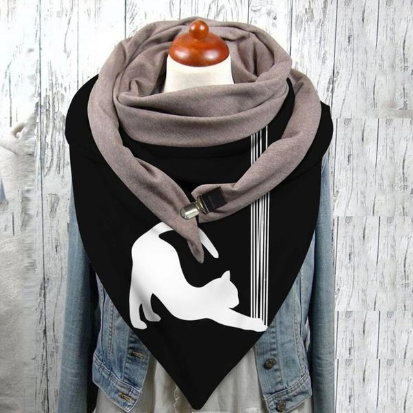 cat prints women scarf universal autumn winter warm windproof double-layer buckle scarfs bufanda hombre scarves for ladies, Blue;gray
cat prints women scarf universal autumn winter warm windproof double-layer buckle scarfs bufanda hombre scarves for ladies, Blue;gray