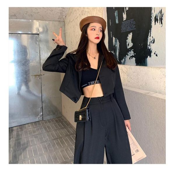 women spring casual two pieces vintage office lady single breasted blazer &pant street short blazers pants suit women's piece, White
women spring casual two pieces vintage office lady single breasted blazer &pant street short blazers pants suit women's piece, White