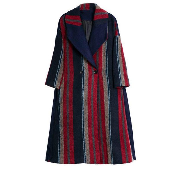 women's wool & blends coat thick for women, Black