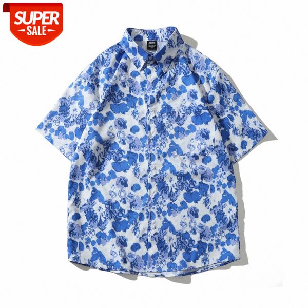 vintage japanese floral shirt blue pattern short-sleeved male seaside couple vacation casual #dp4g, White;black
vintage japanese floral shirt blue pattern short-sleeved male seaside couple vacation casual #dp4g, White;black