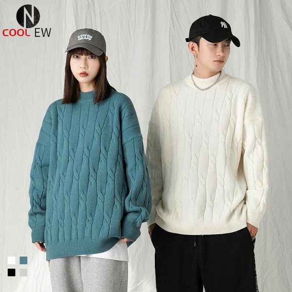 women's sweaters loose pullover cashmere knitting men's solid color winter coats round neck pullovers casual thickened sweater wom, White;black
women's sweaters loose pullover cashmere knitting men's solid color winter coats round neck pullovers casual thickened sweater wom, White;black